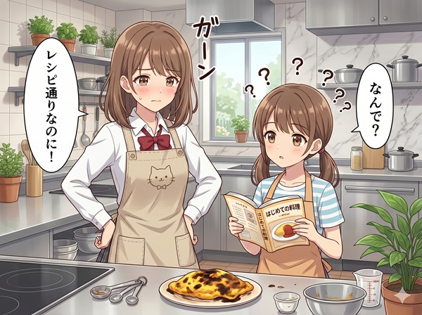 レシピ通りに作ったのに失敗した