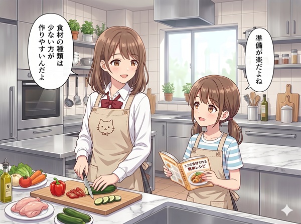 食材の数は3つまで
