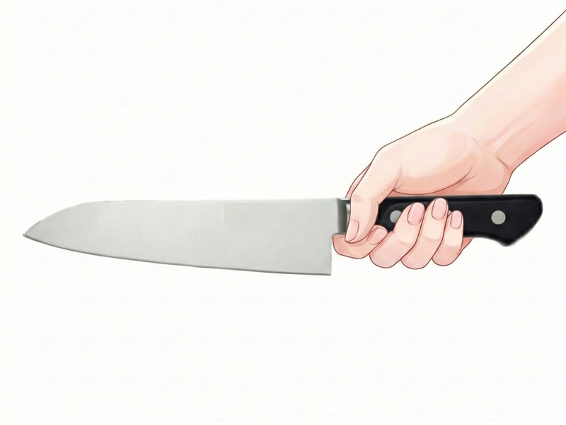 包丁の握り方1