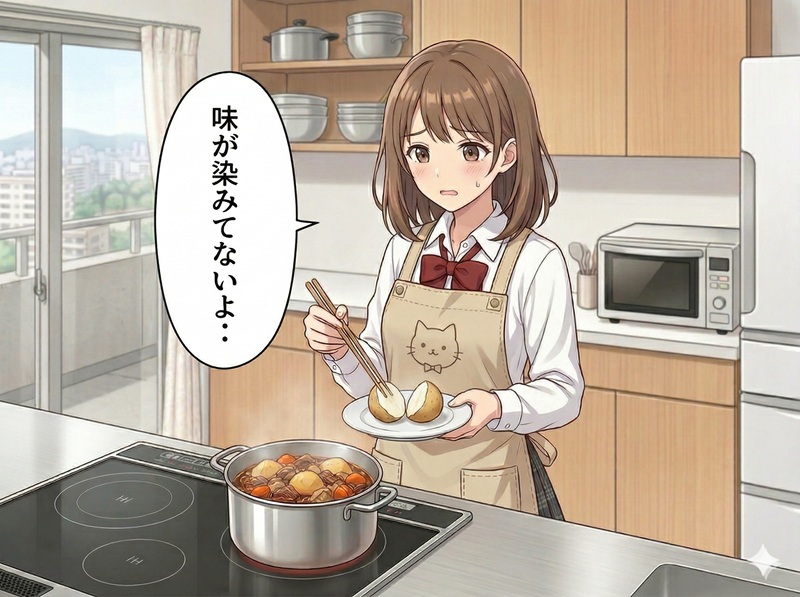 じゃがいもに味がしみてない