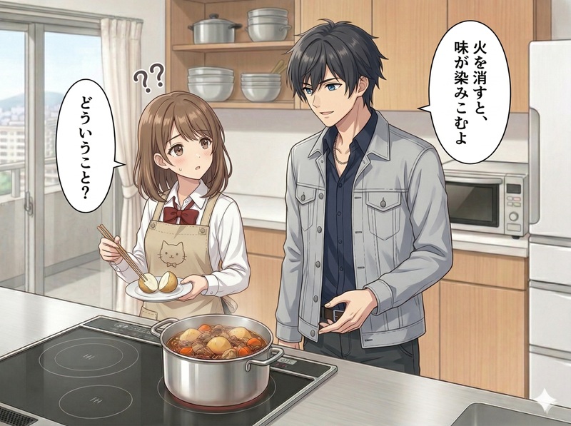 冷める時に味が染みこむ