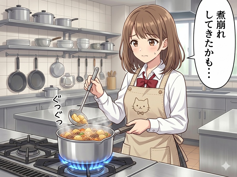 肉じゃがの煮崩れ