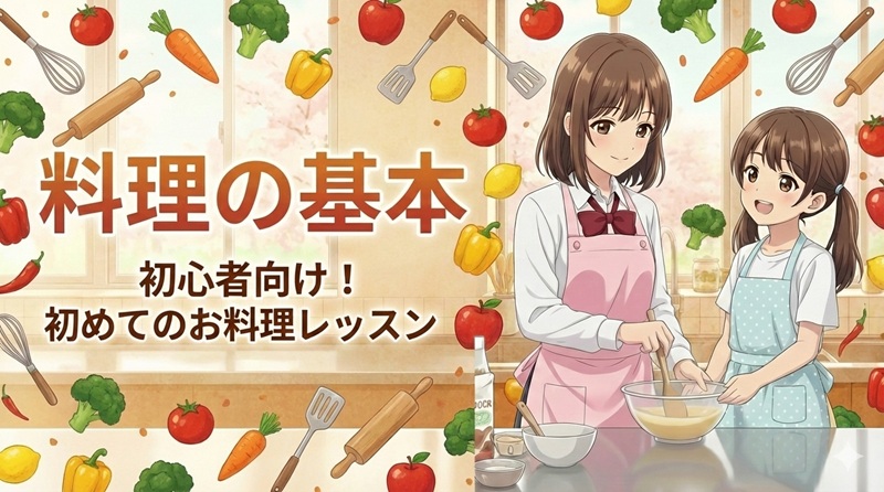 初心者向け！初めてのお料理レッスン (カリキュラム)