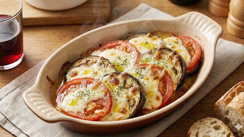 【Wの抗酸化】トマトとなすのチーズグラタン