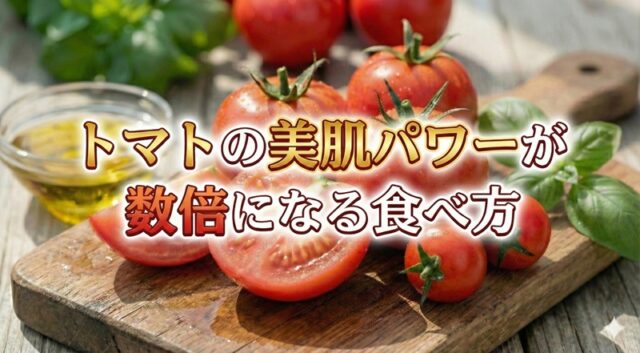 トマトの美肌パワーを数倍に！リコピンを効率よく摂る方法